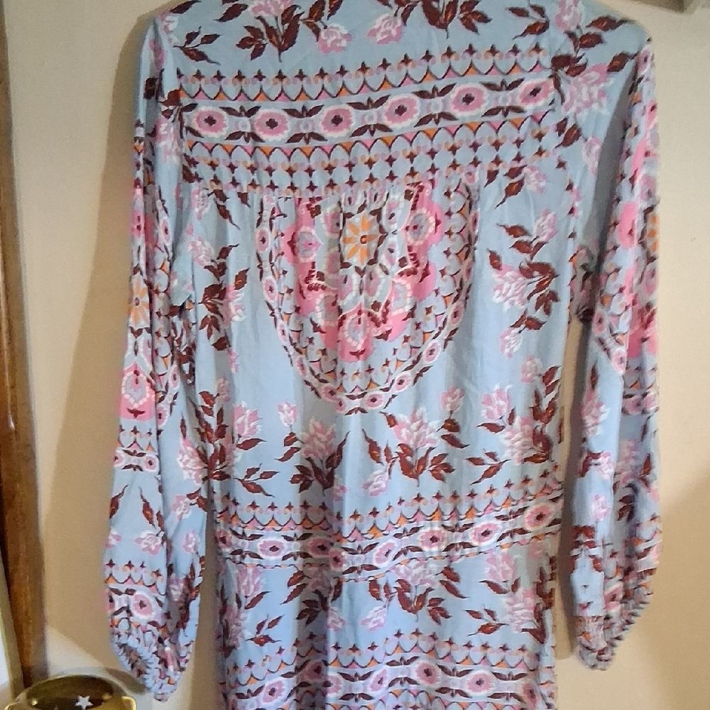 SPELL Pandora Mandala Print Bohemian Long Sleeve Maxi -Gown Small - Picture 7 of 9